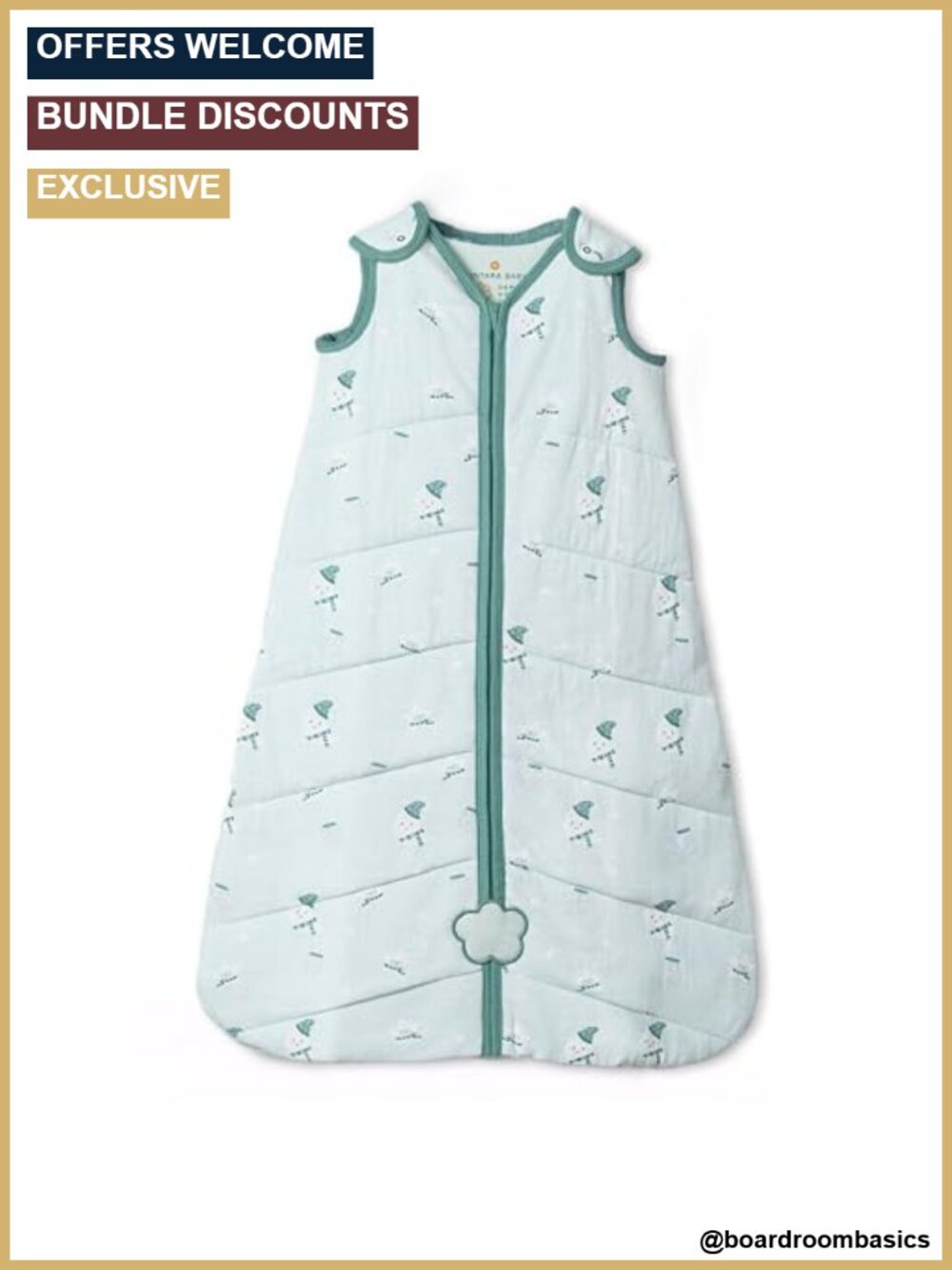 Organic Cotton 1.5 TOG Sleep Sack Baby Wearable Blanket